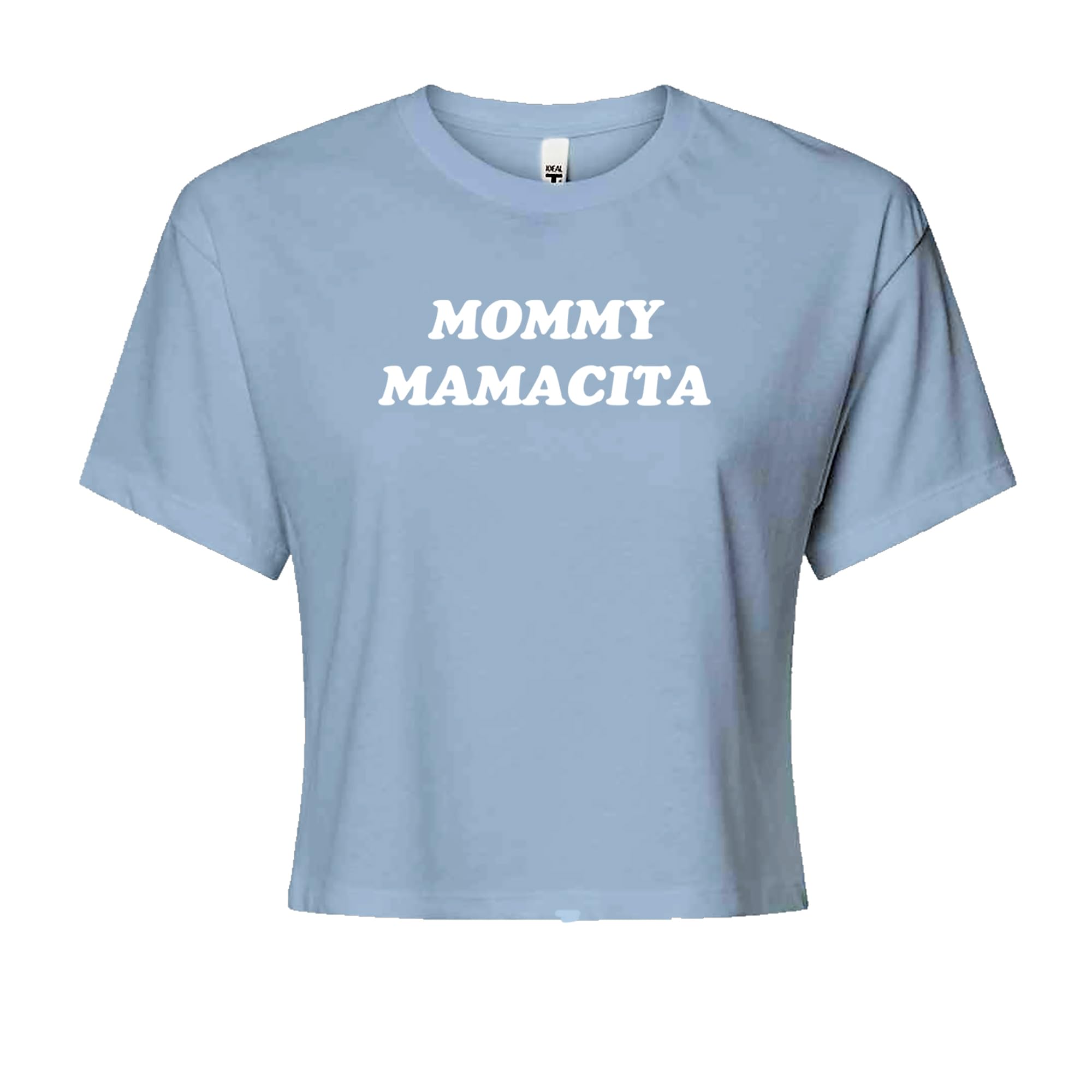 The Pxv Mommy Mamacita Womens Cropped T-Shirt, Soft Cotton Blend, Crop - View 7