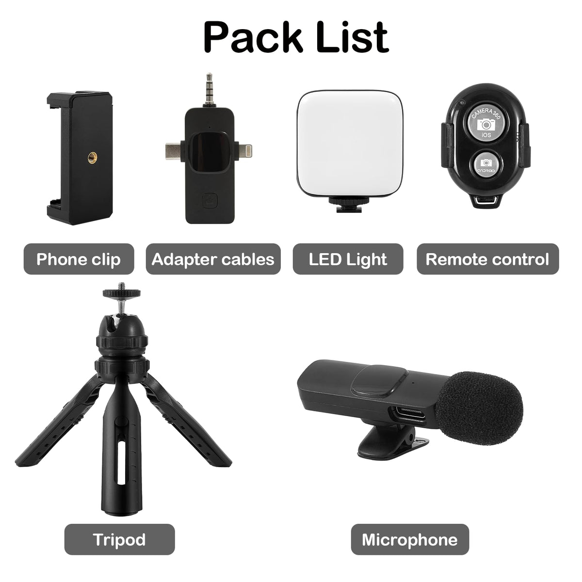 Vlogging Kit for iPhone Android Microphone for Content - Heliora Official Imagery - 8
