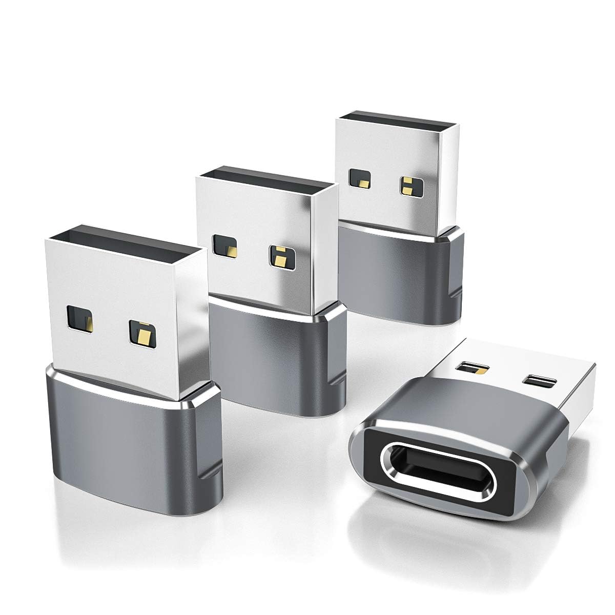 Elebase USB to USB C Adapter for iPhone 17 4Pack,USBC Car Charger by Elebase - Angle View 10