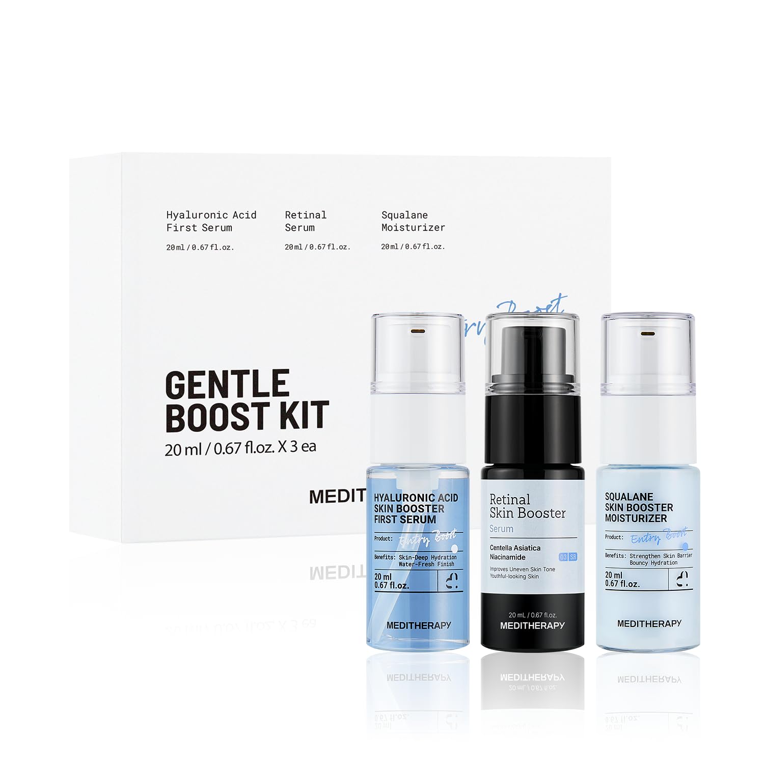 MEDITHERAPY Gentle Boost Kit – Korean Skin Care Set with Retinal - MEDITHERAPY