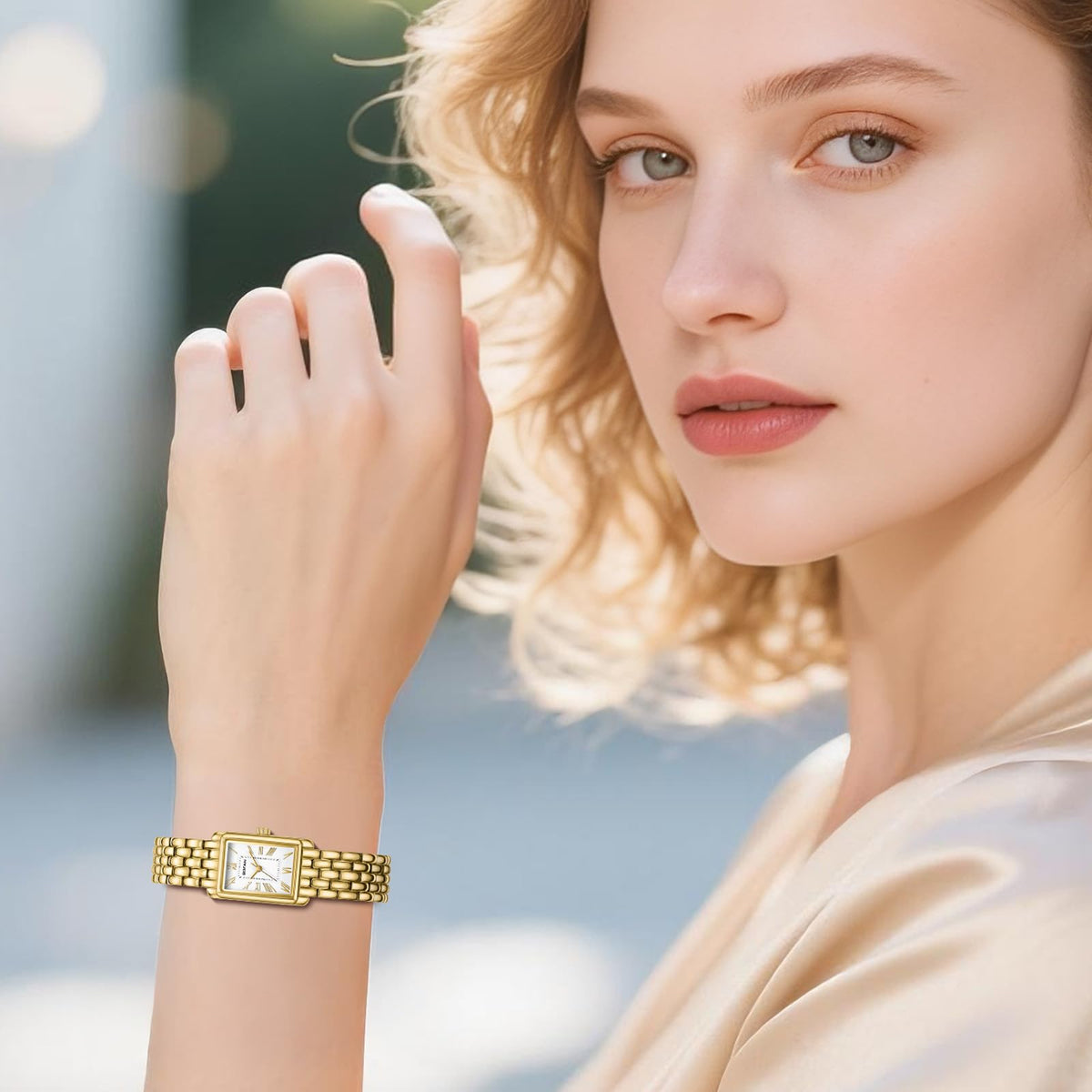 BOFAN Gold Watches for Women with Vintage Bracelet - BOFAN Official Imagery - 6