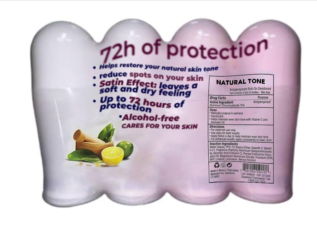 Tono Natural Desodorante 4 Pack | Even Skin Tone Brightening Deodorant - View 3