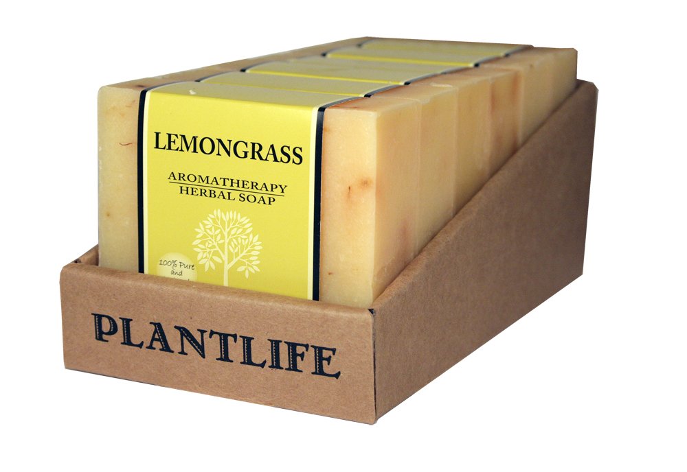 Plantlife Lemongrass Natural Bar Soap 6 Pack Handcrafted - Plantlife Official Imagery - 2