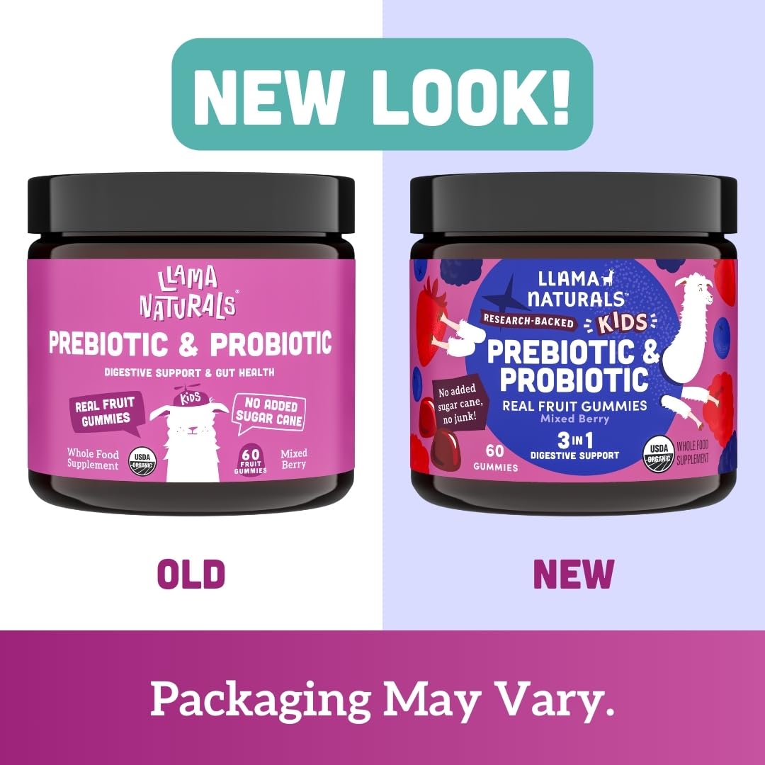 Llama Naturals Kids Probiotic & Prebiotic Gummies 60ct