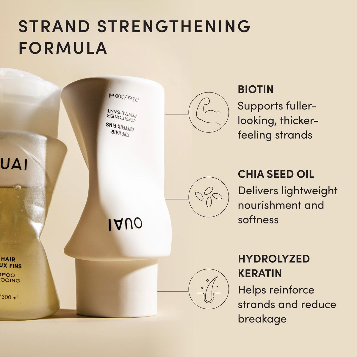 OUAI Fine Hair Shampoo Conditioner Set - OUAI Official Imagery - 6