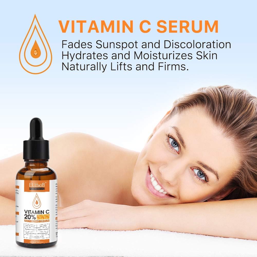 ELBBUB Anti Aging Vitamin C Serum Hyaluronic Acid Serum Set - with Hyaluronic - ELBBUB Official Product View 4