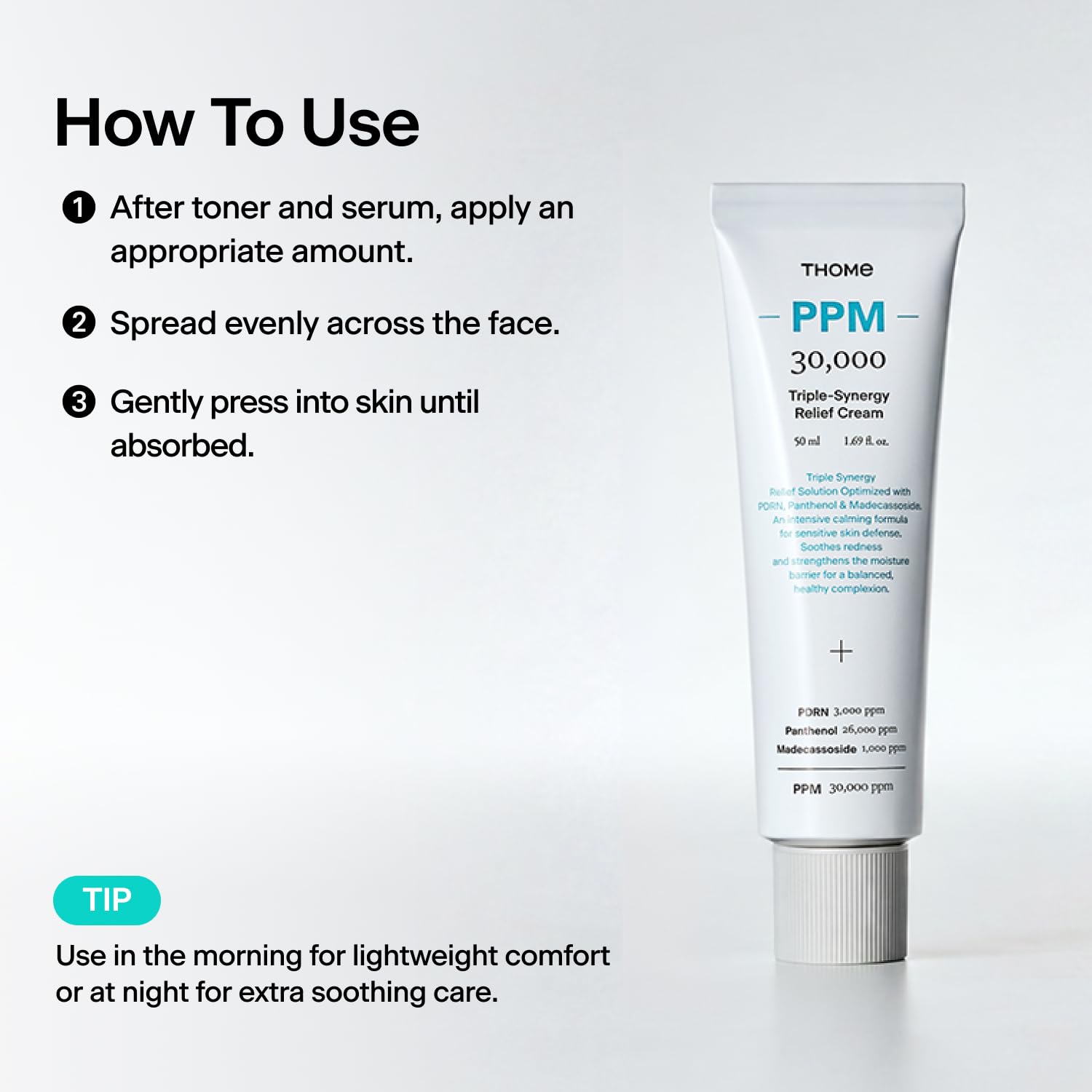PPM 30 000 Relief Cream PDRN Panthenol Madecassoside - THOME Official Imagery - 8