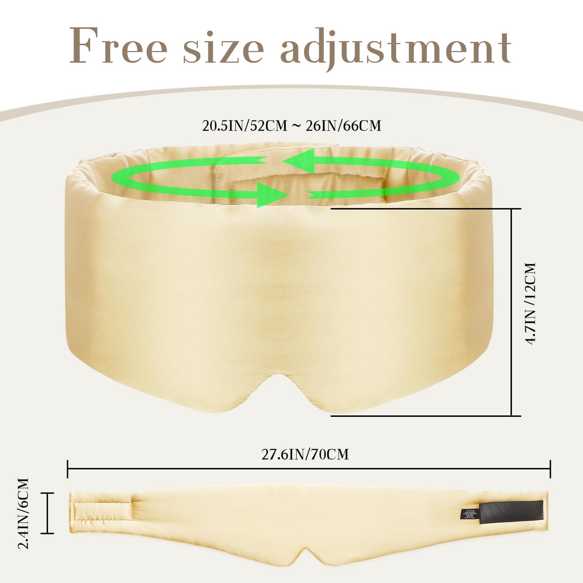 100 Mulberry Silk Sleep Mask Eye Mask for Women Man with - SECZIPE Official Imagery - 6