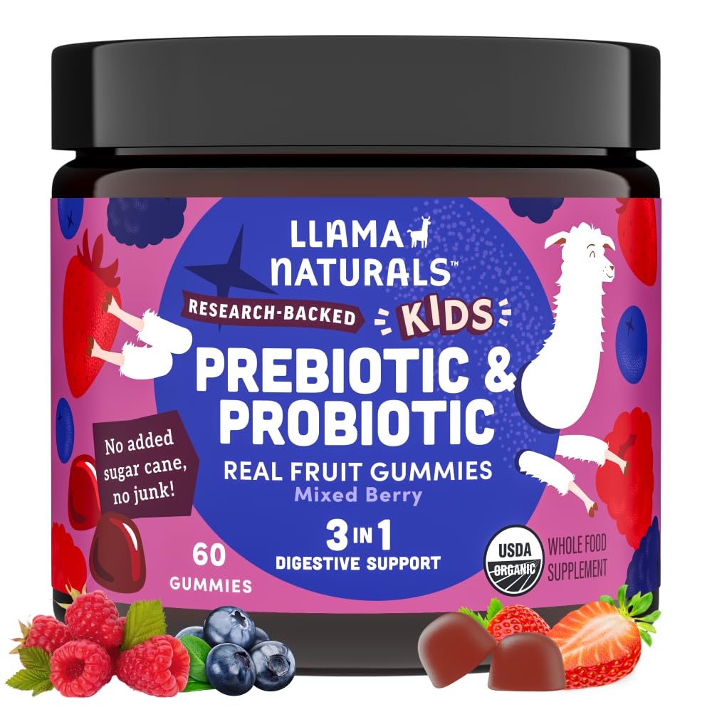 Llama Naturals Kids Probiotic & Prebiotic Gummies 60ct