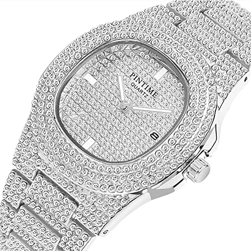 Gosasa Luxury Unisex Watches Crystal Diamond Stainless Steel - Product Imagery