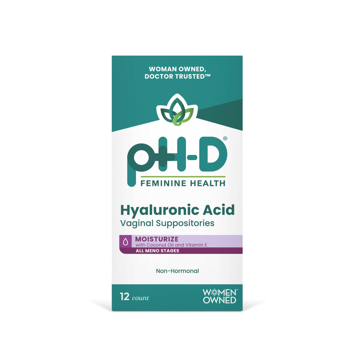pH D Feminine Health Hyaluronic Acid Vaginal Suppositories - pH-D Feminine Health Support Official Imagery - 2