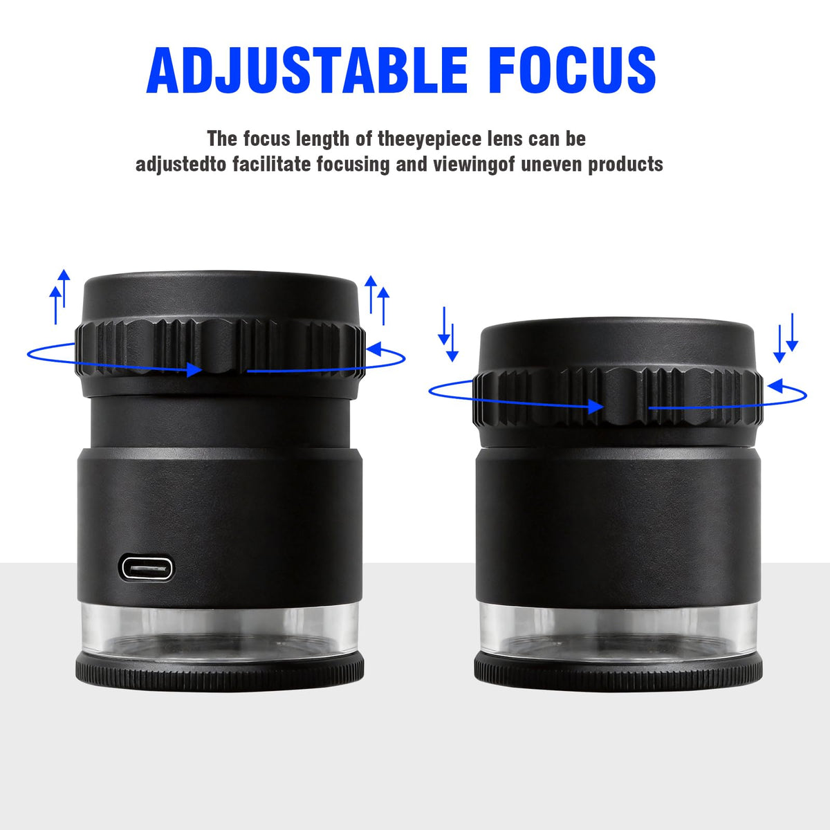 LED Scale Loupe Magnifier 10x Rechargeable with UV UV Lights - Dasourypro Official Imagery - 8