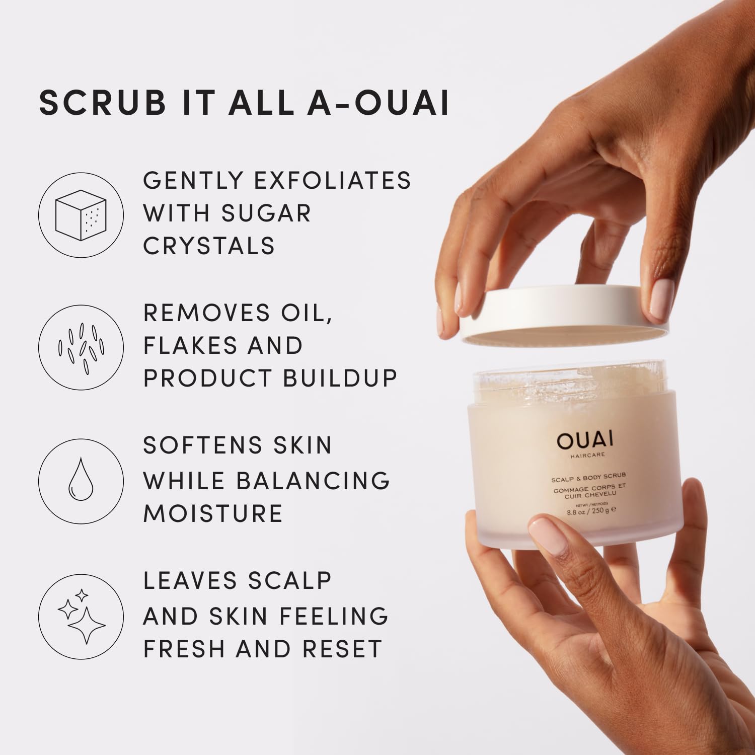 OUAI Scalp & Body Scrub - Melrose Place - OUAI Official Product View 4
