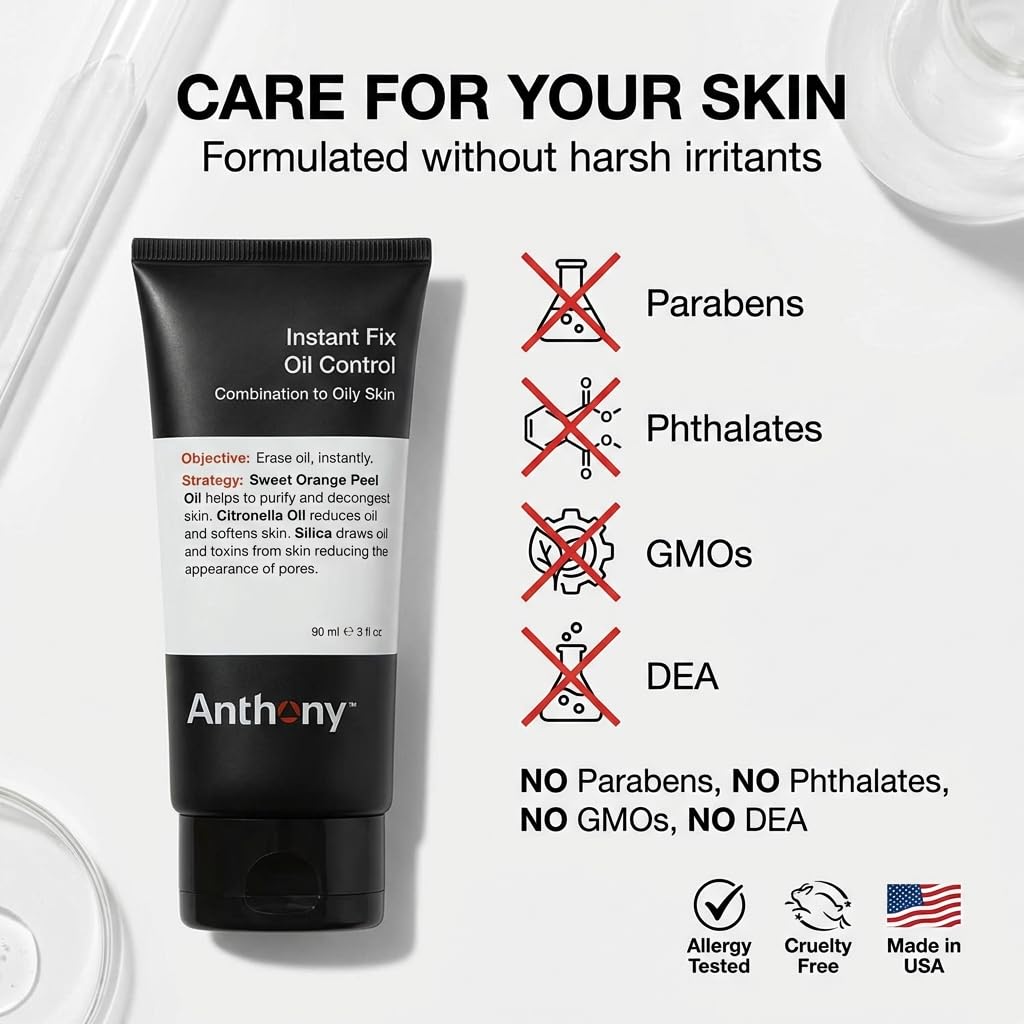 Anthony Instant Fix Oil Control – Mattifying Lotion for Oily Skin – Moisturizer - Anthony Official Product View 6