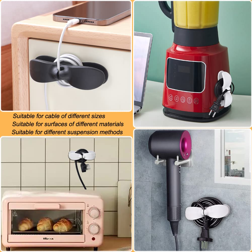 SisBroo Cord Organizer for Appliances, 4PCS Kitchen Appliance Cord Win - View 7
