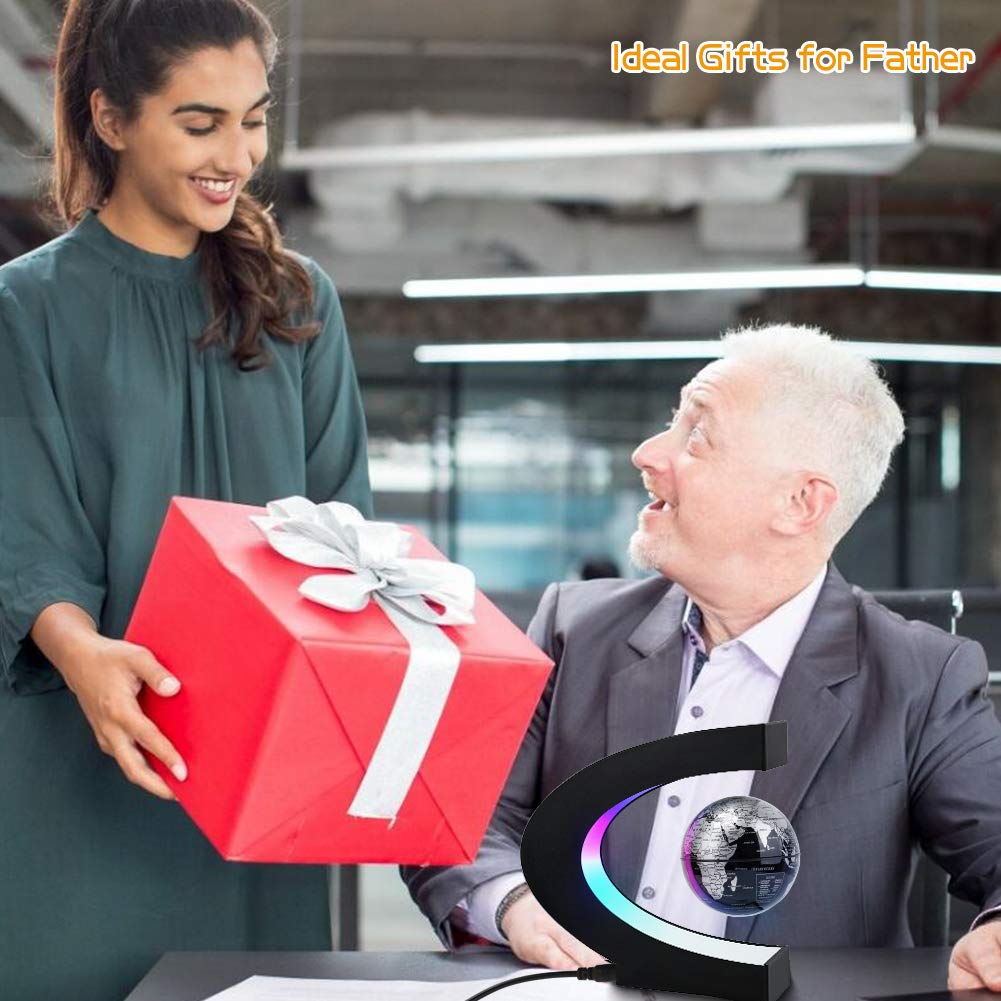 MOKOQI Magnetic Levitating Globe with LED Light | Cool Tech Gift - MOKOQI Official Product View 4