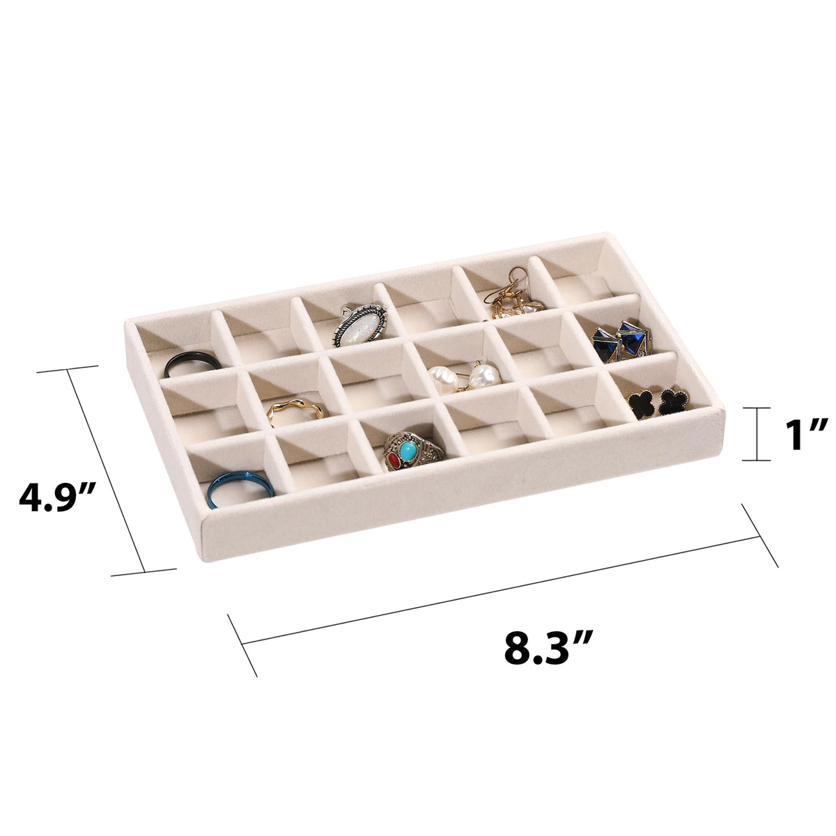 Jewelry Trays for Drawer Set of 9 Jewelry Organizer and - Frebeauty Official Imagery - 4