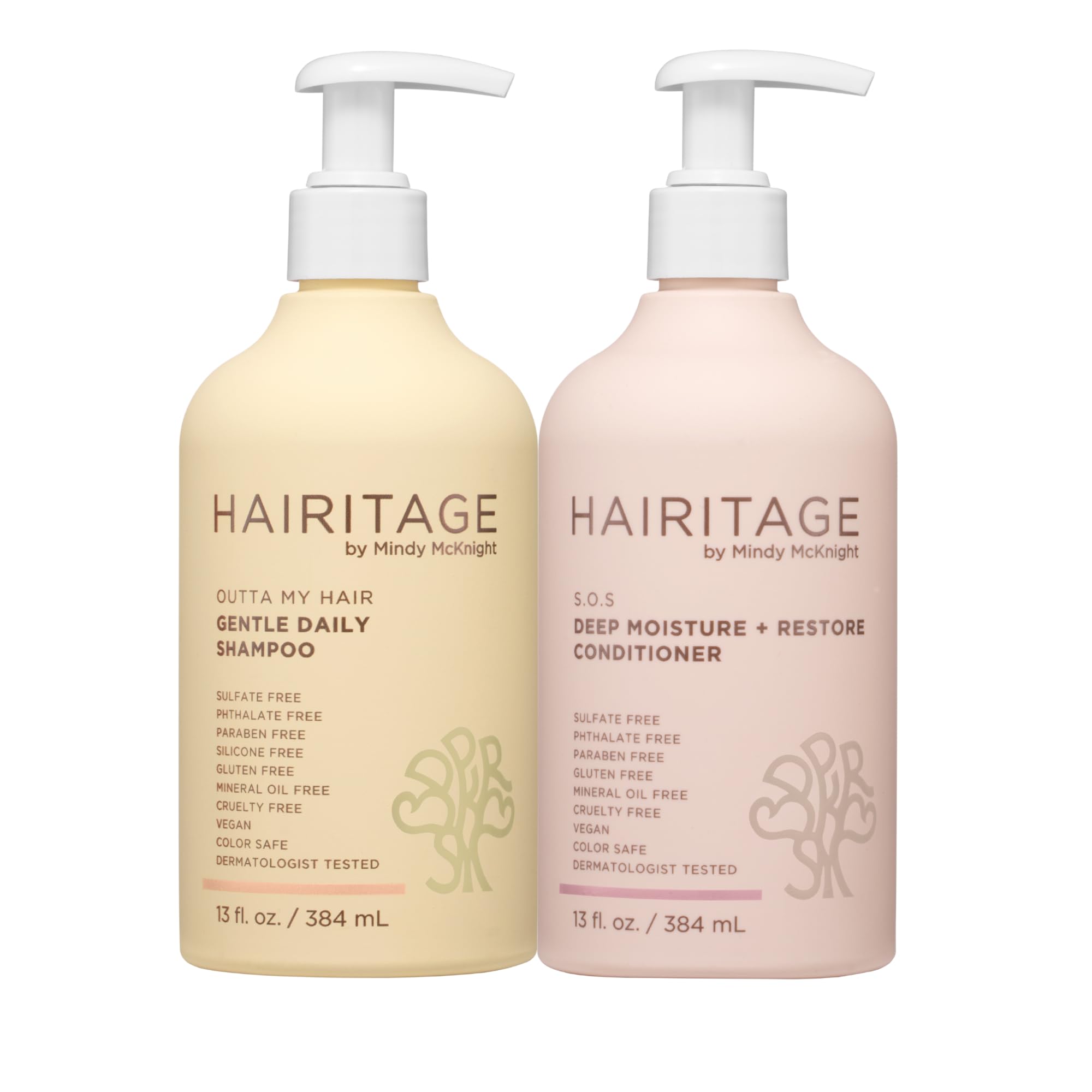 Hairitage Gentle Daily Moisture Shampoo and Conditioner Set - Split End + Bond - Hairitage Official Product View 2