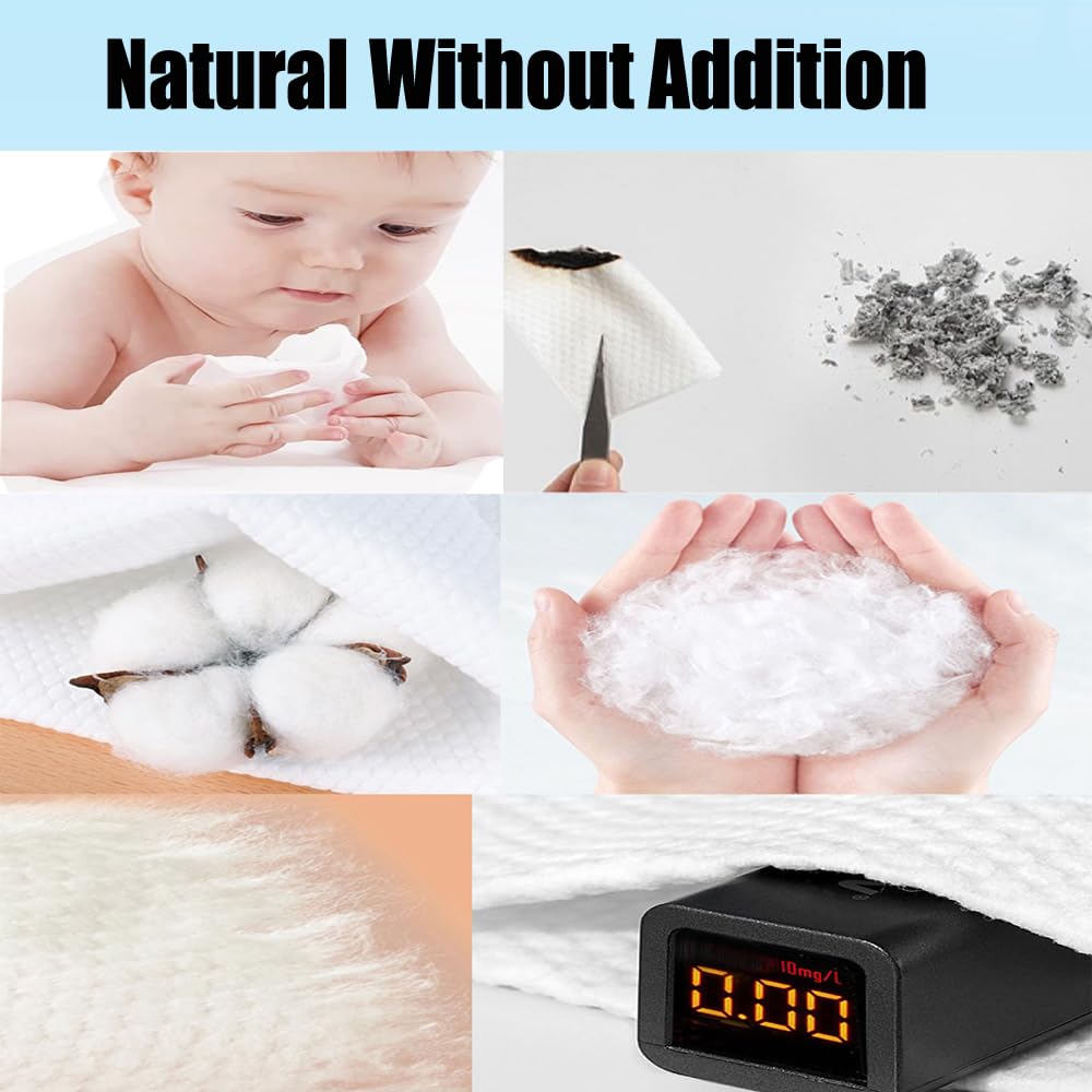 Disposable Cotton Facial Cleansing Dry Wipes White Soft - AM RIGHT THIRTY Official Imagery - 8