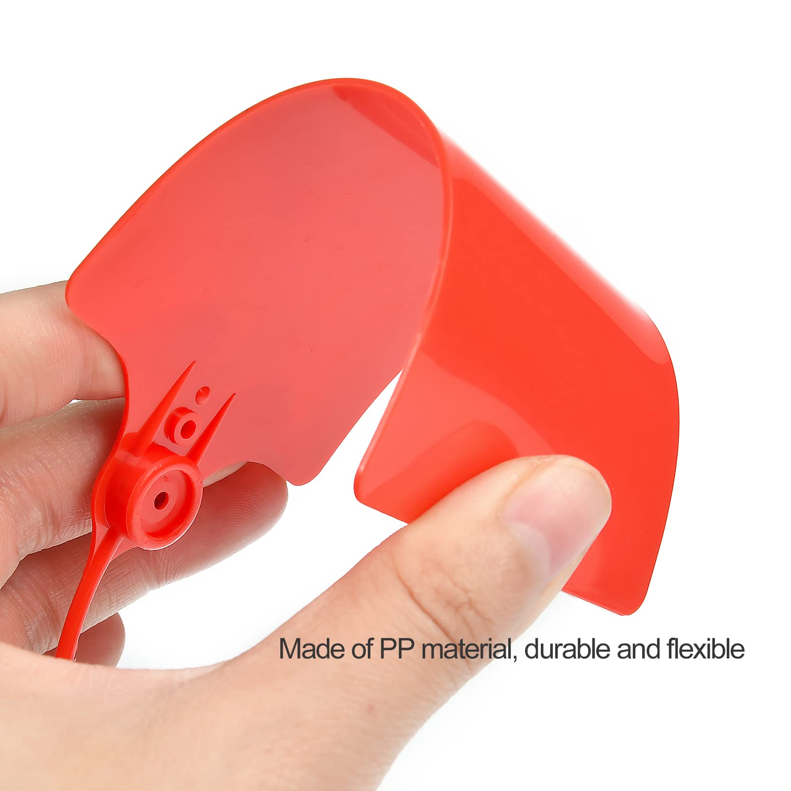 LeadSeals 100 Plastic Shipping Tags - Waterproof, Writable, Hangi - LeadSeals Official Product View 4