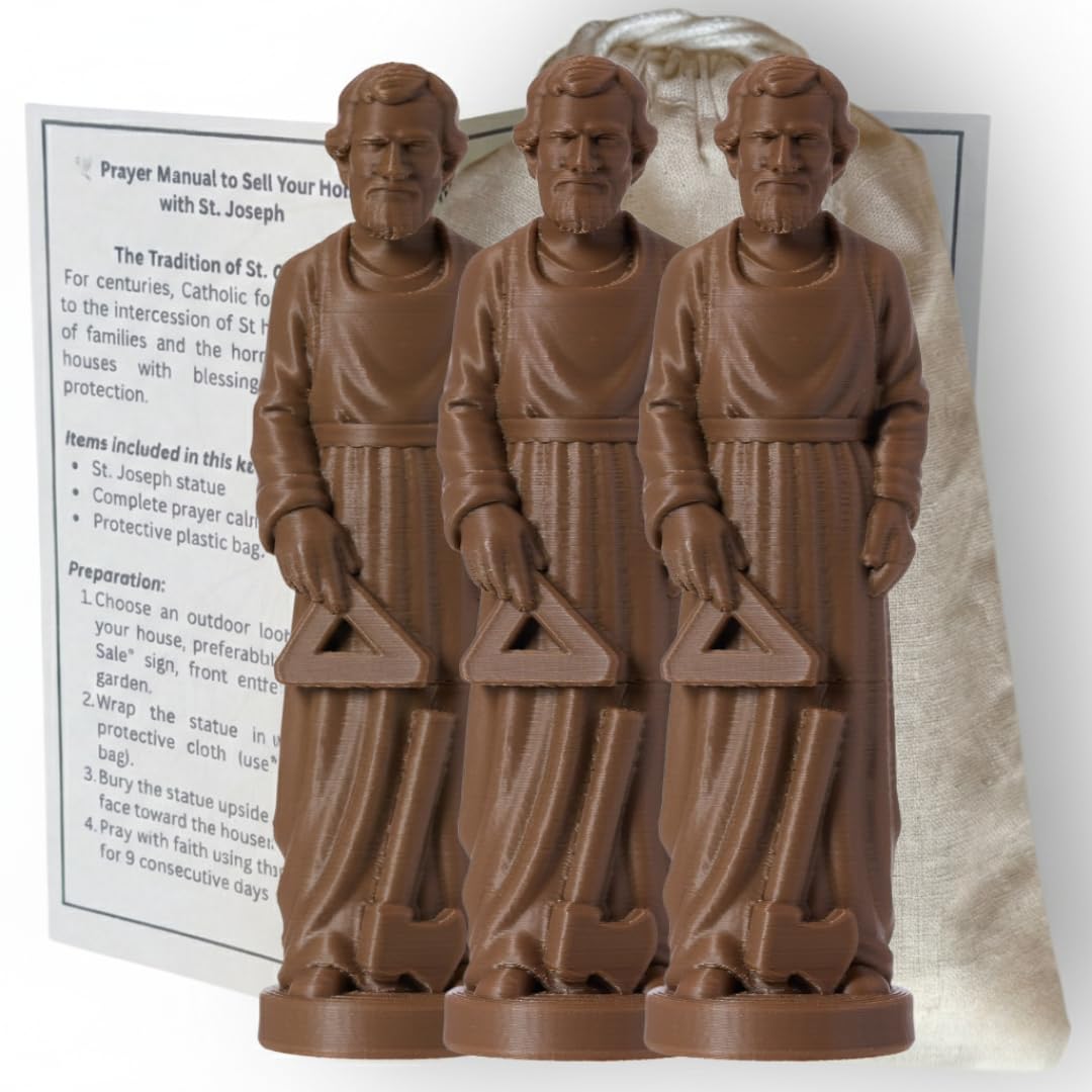 3 Pack - Saint Joseph Home Selling Kit – Catholic Statue with - Product Imagery