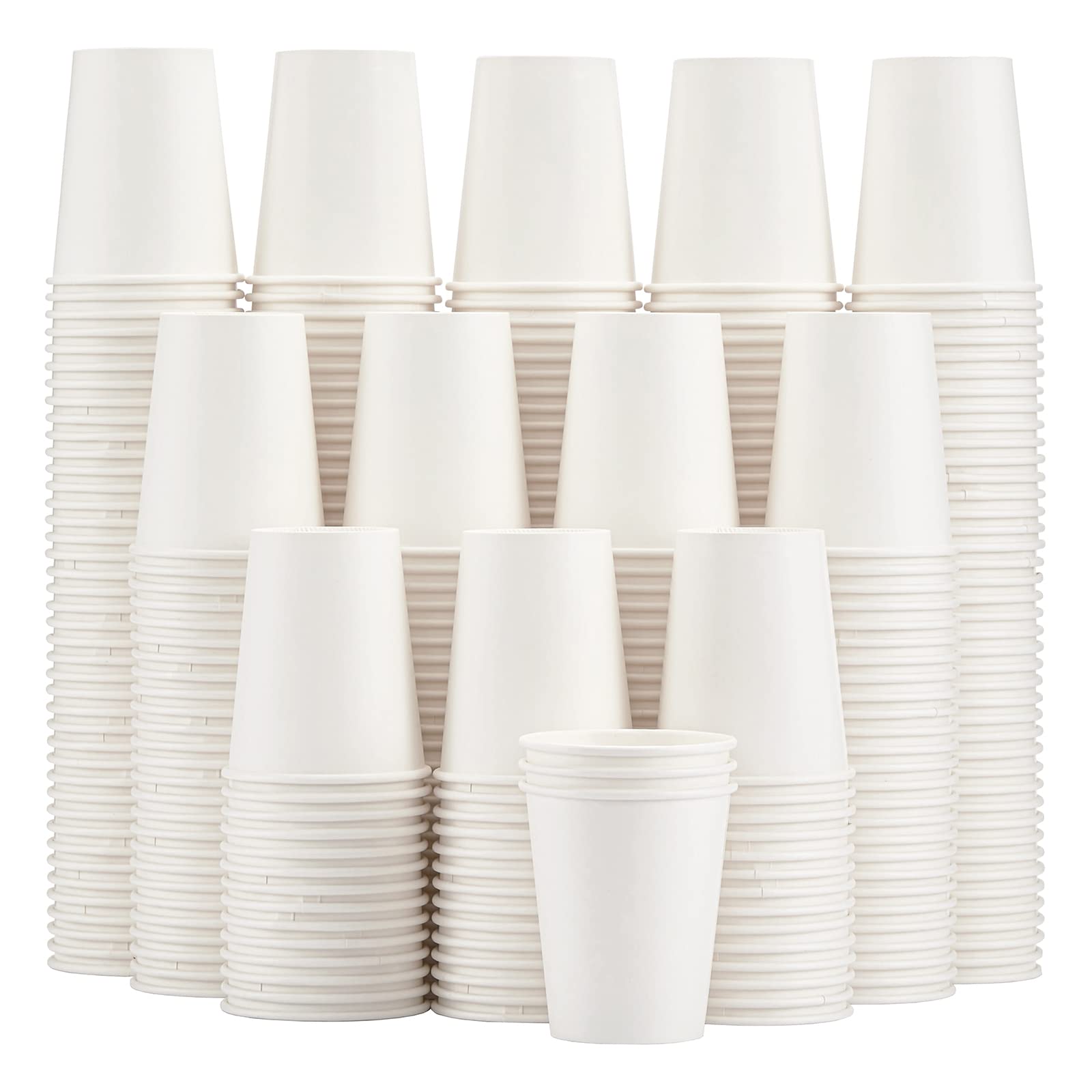 Lamosi 300 Pack Paper Cups 8 oz, Disposable Coffee Cups, Paper - Product Imagery