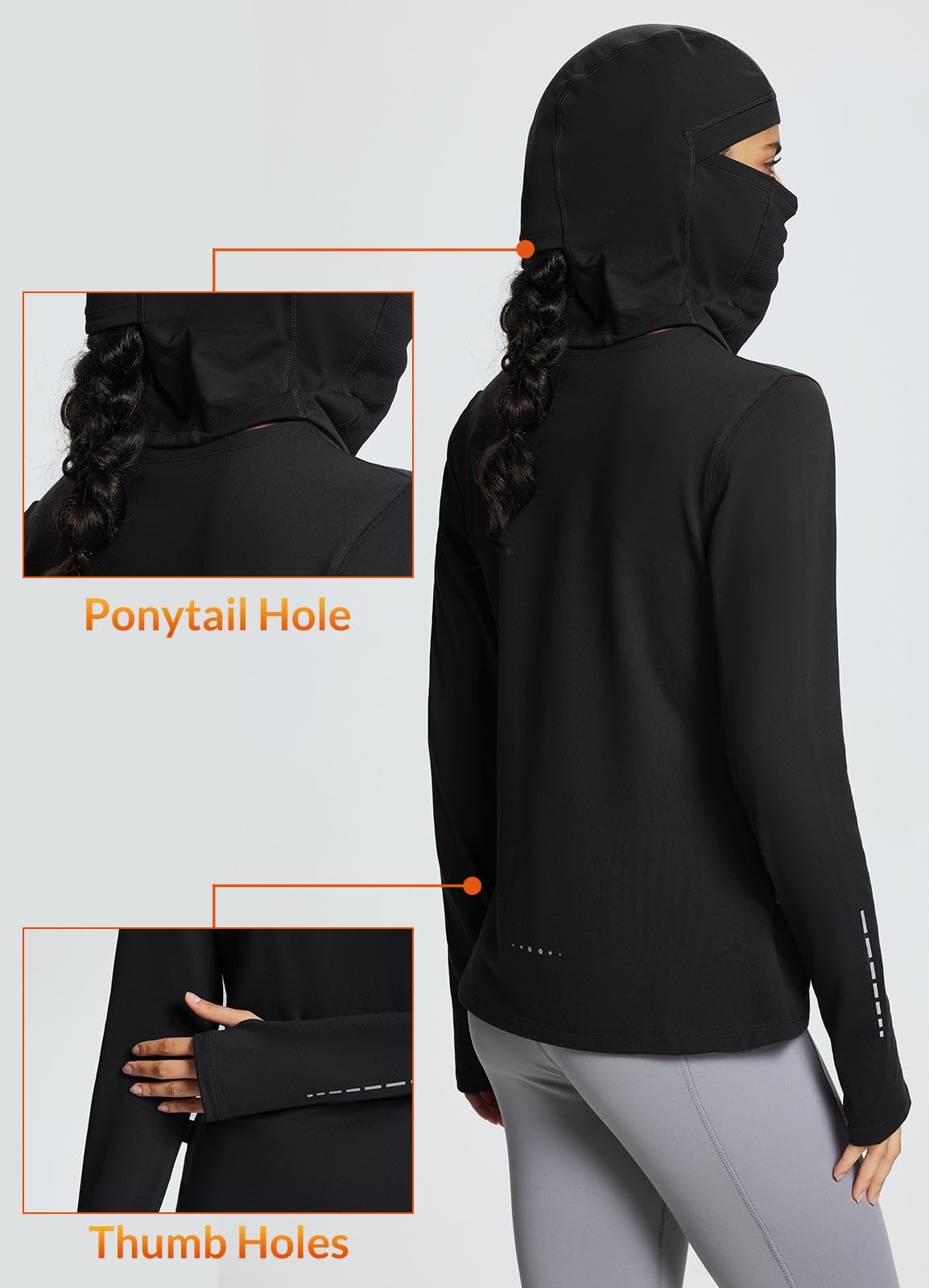 baleaf Thermal Lone Sleeve Shirts for Women Winter Clothing - baleaf Official Imagery - 7