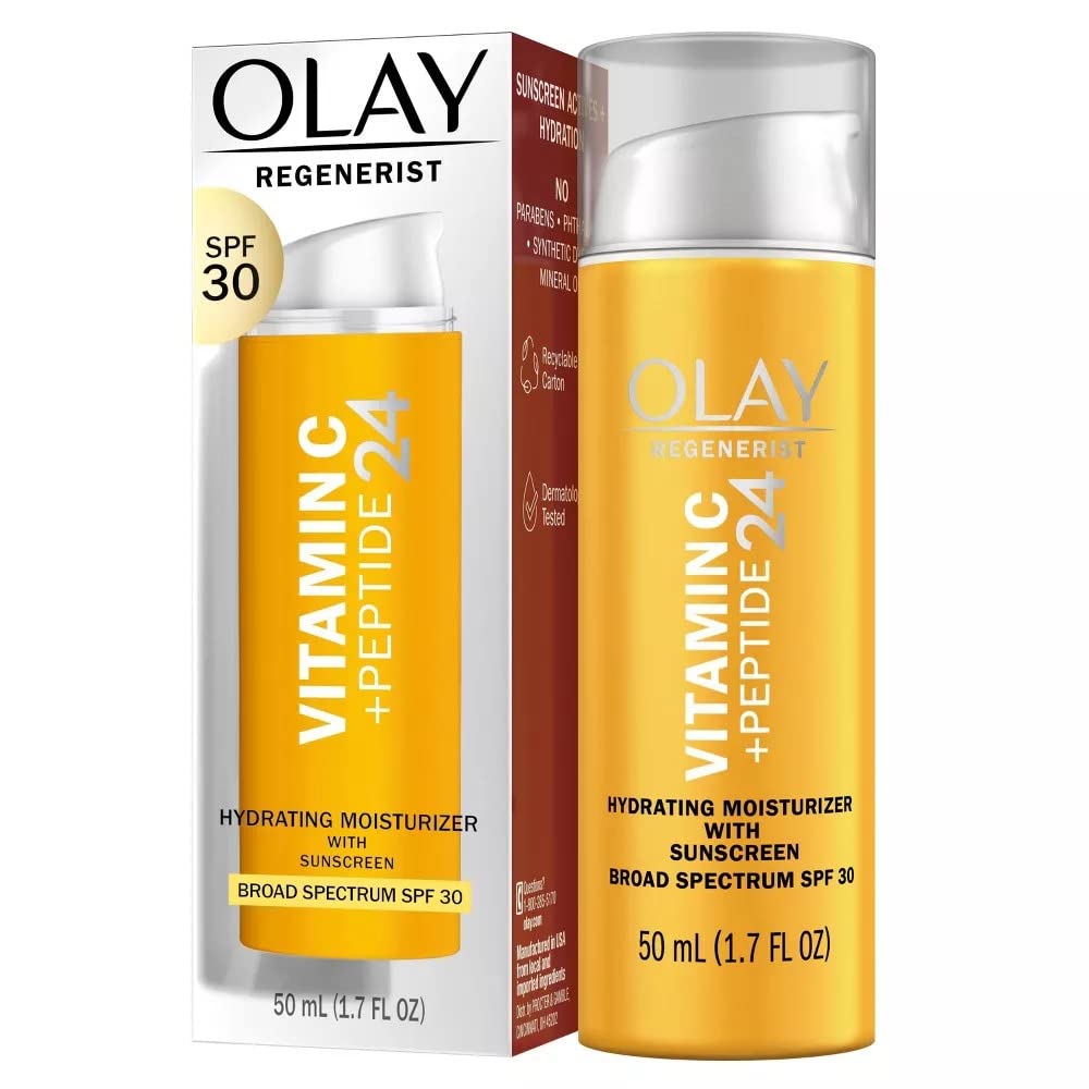 Olay Vitamin C Hydrating moisturizer with sunscreen, SPF 30, 1.7 - Olay