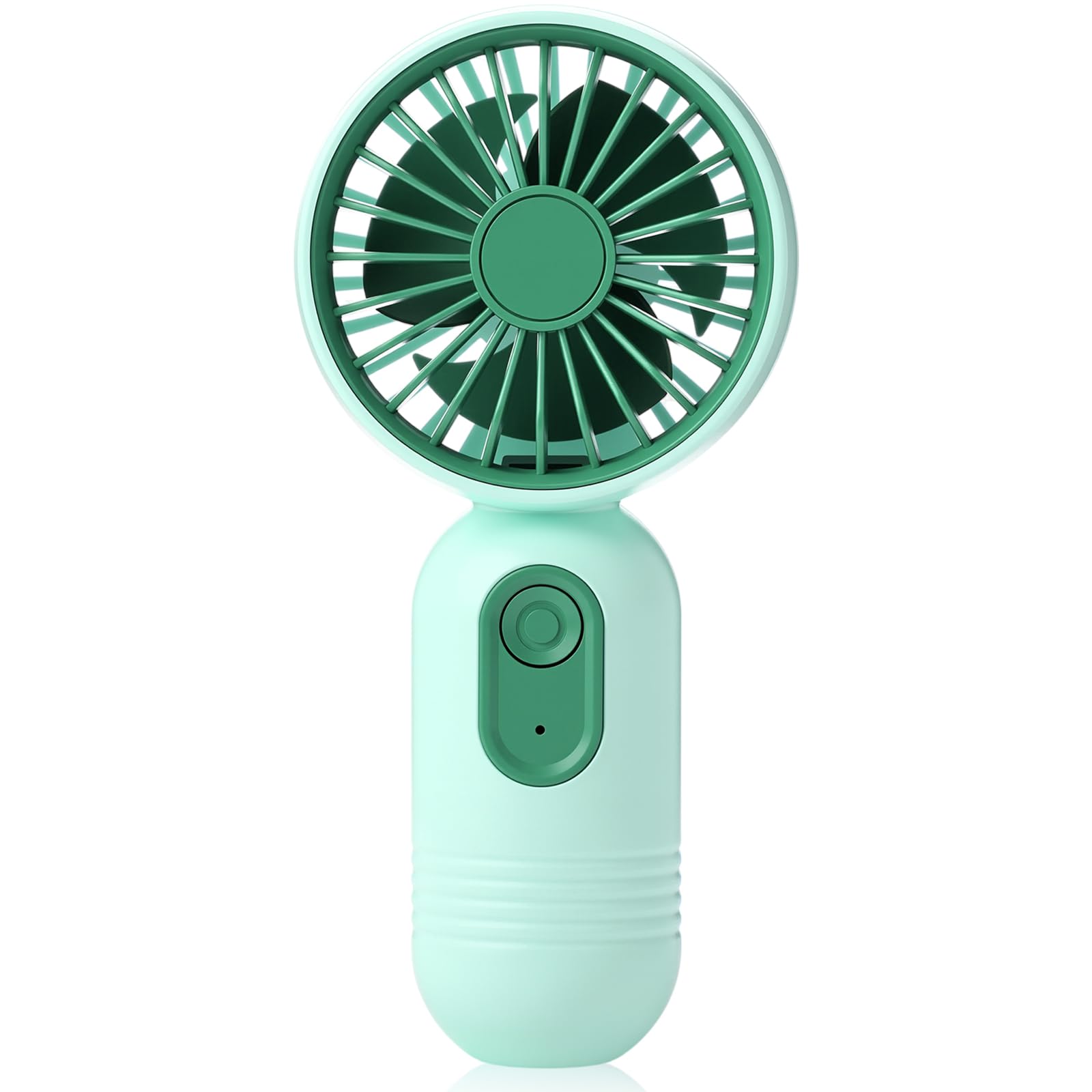 Rossesay 1 Pcs Mini Portable Fan 3 Speed Rechargeable, Green - View 1