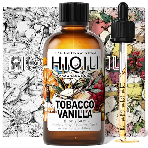 HIQILI Tobacco Vanilla Fragrance Oil for Diffuser, Inspired by - Product Imagery