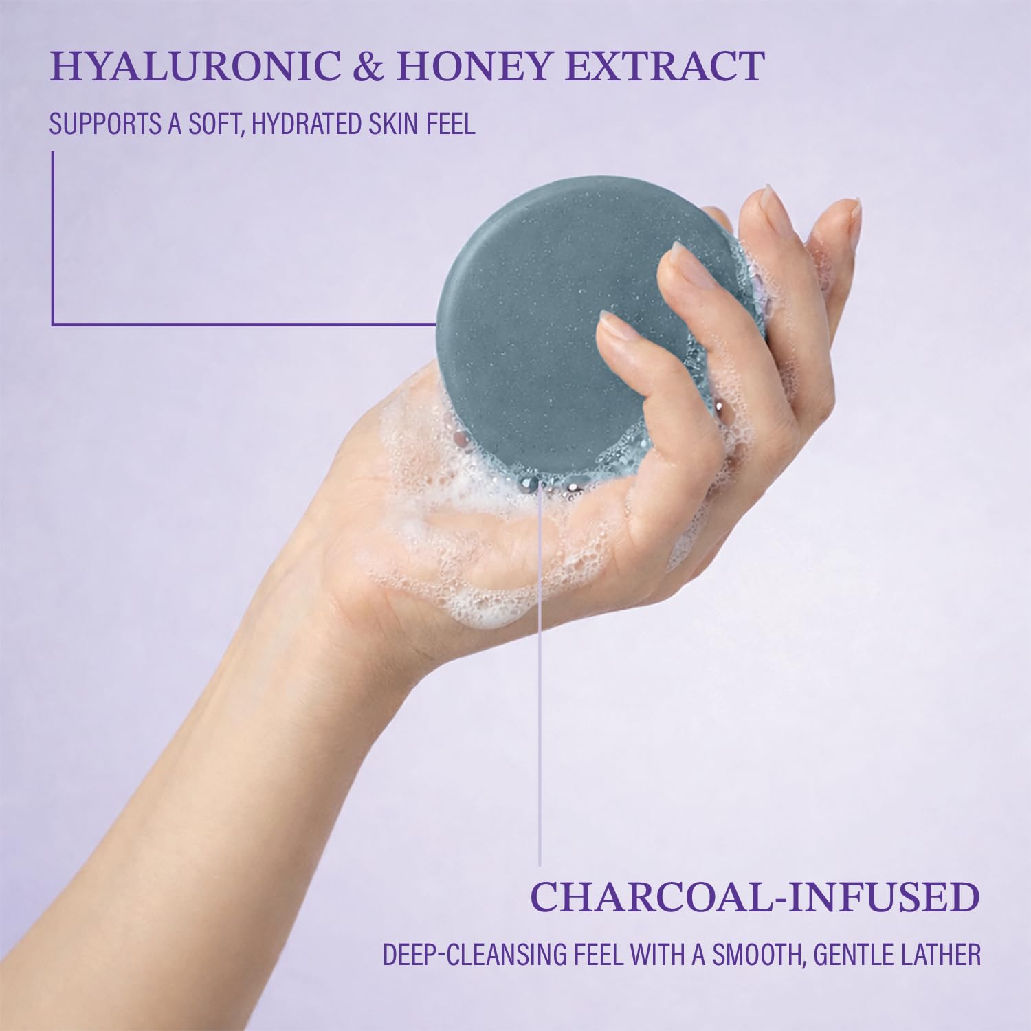4-in-1 Facial Soap Bar Cleanser, Korean Skincare Face Cleansing - Dewvia