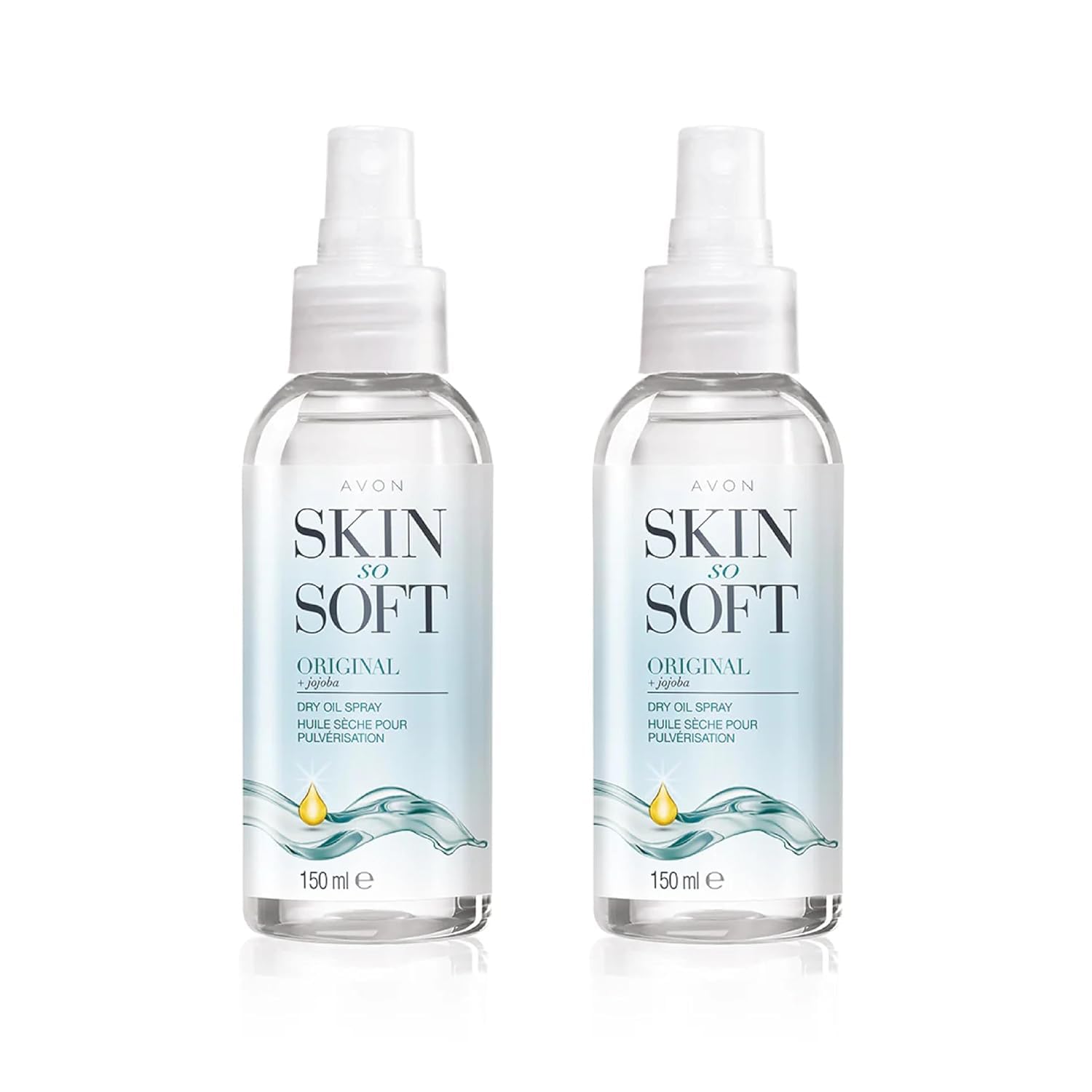 AVON SKIN SO SOFT Original Jojoba Dry Oil Spray 5 fl.oz (Double - Product Imagery