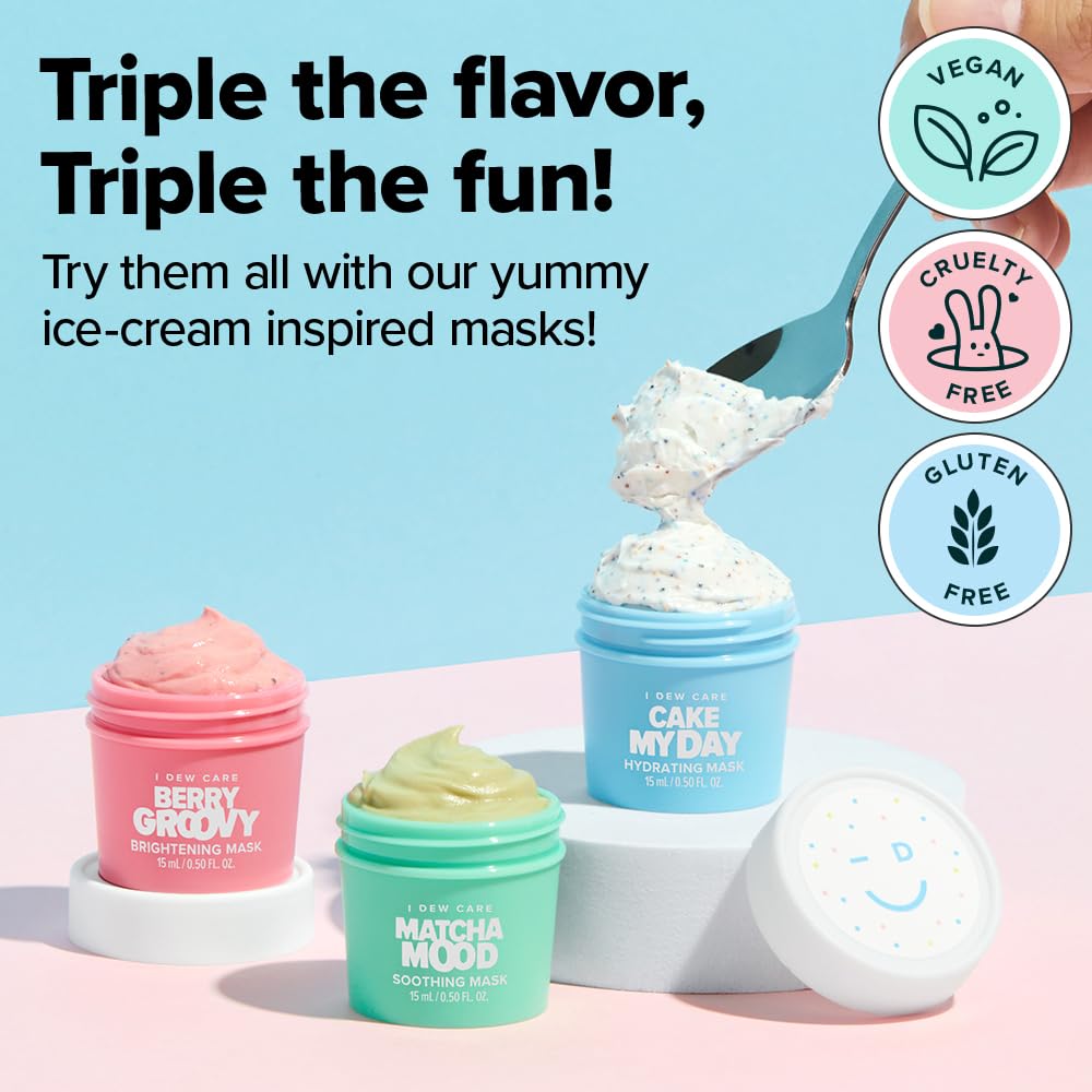 I DEW CARE Wash Off Face Mask Skincare Gift Set - Mini Scoops Facial Masks & - I DEW CARE Official Product View 3