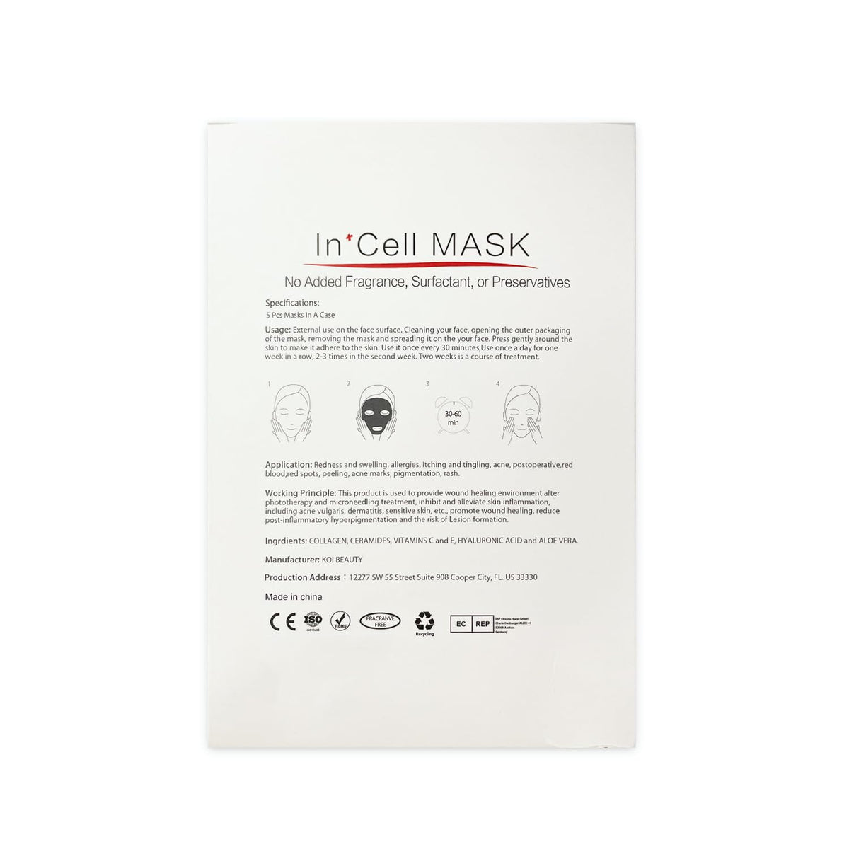 Koi Beauty Post Microneedling Soothing Mask - Koi Beauty Official Product Imagery - 6