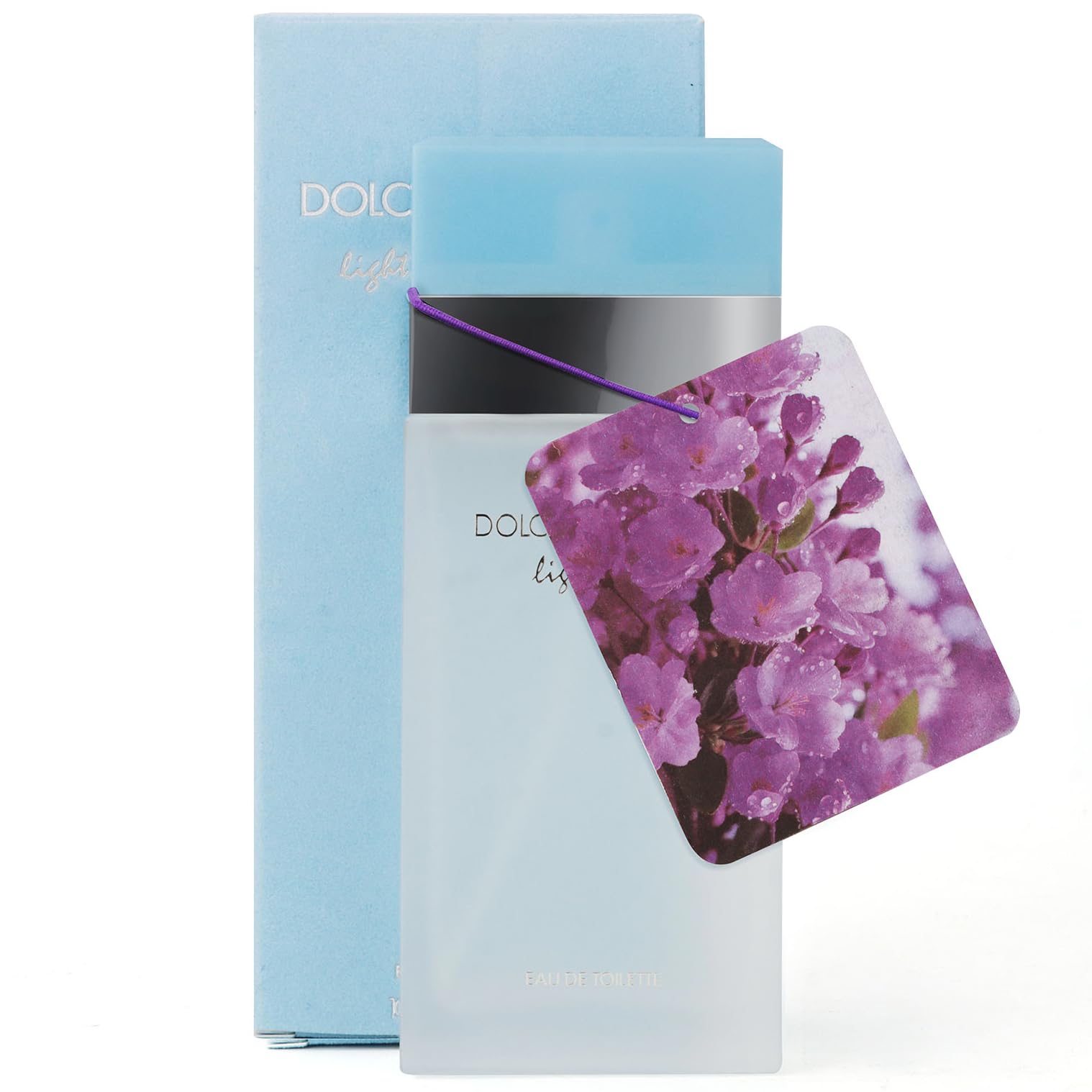 FWSQC Light Blue perfume for women with citrus, floral, green apple, jasmine, bamboo, and musk in 3.3 fl oz spray with reusable sticks
