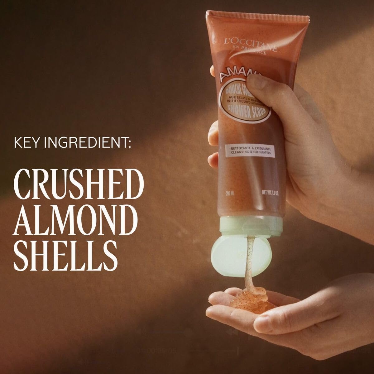 L Occitane Almond Shower Scrub 2 In 1 Exfoliating Body Wash - Premium Selection Official Imagery - 3