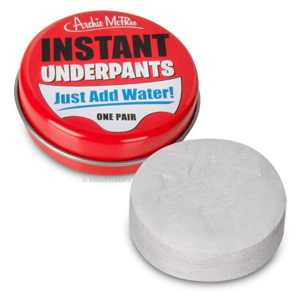 Archie Mcphee Instant underpants. Just add water one pair - Product Imagery