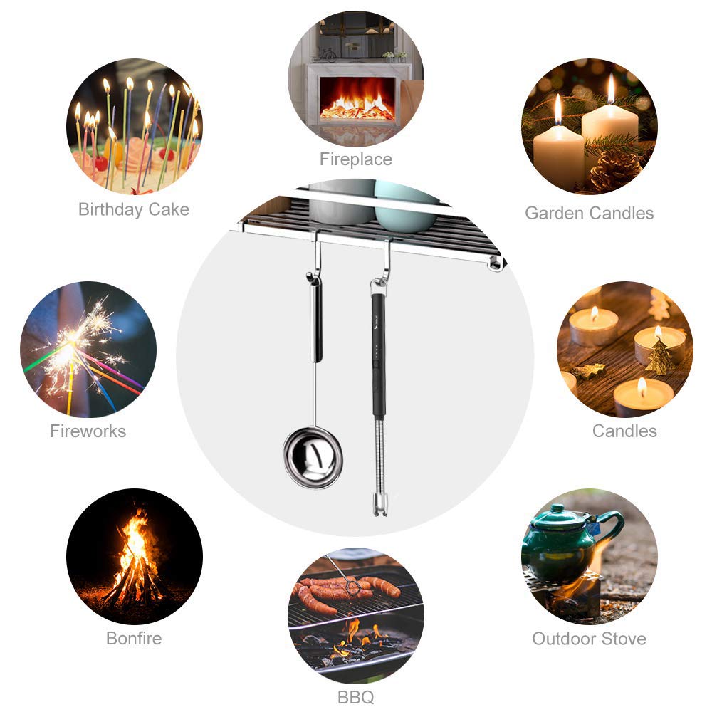 SUPRUS Electric Candle Lighter USB Type C Rechargeable Lighter Steel S - View 6