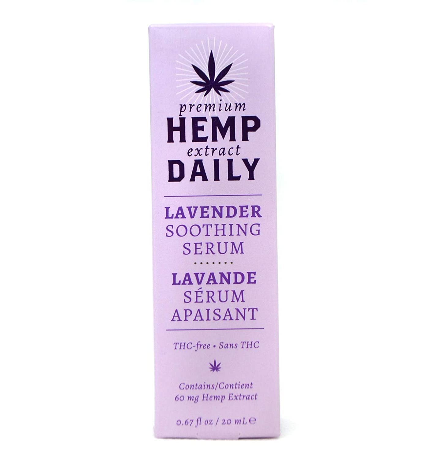 Hemp Daily Soothing Serum, Lavender, .67 Fluid Ounces - Premium Hemp Extract Daily