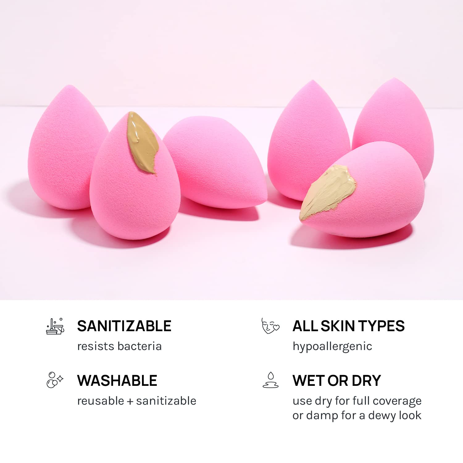 AOA Studio Collection makeup Sponge Set Latex Free and High-de... - AOA STUDIO Official Product View 6
