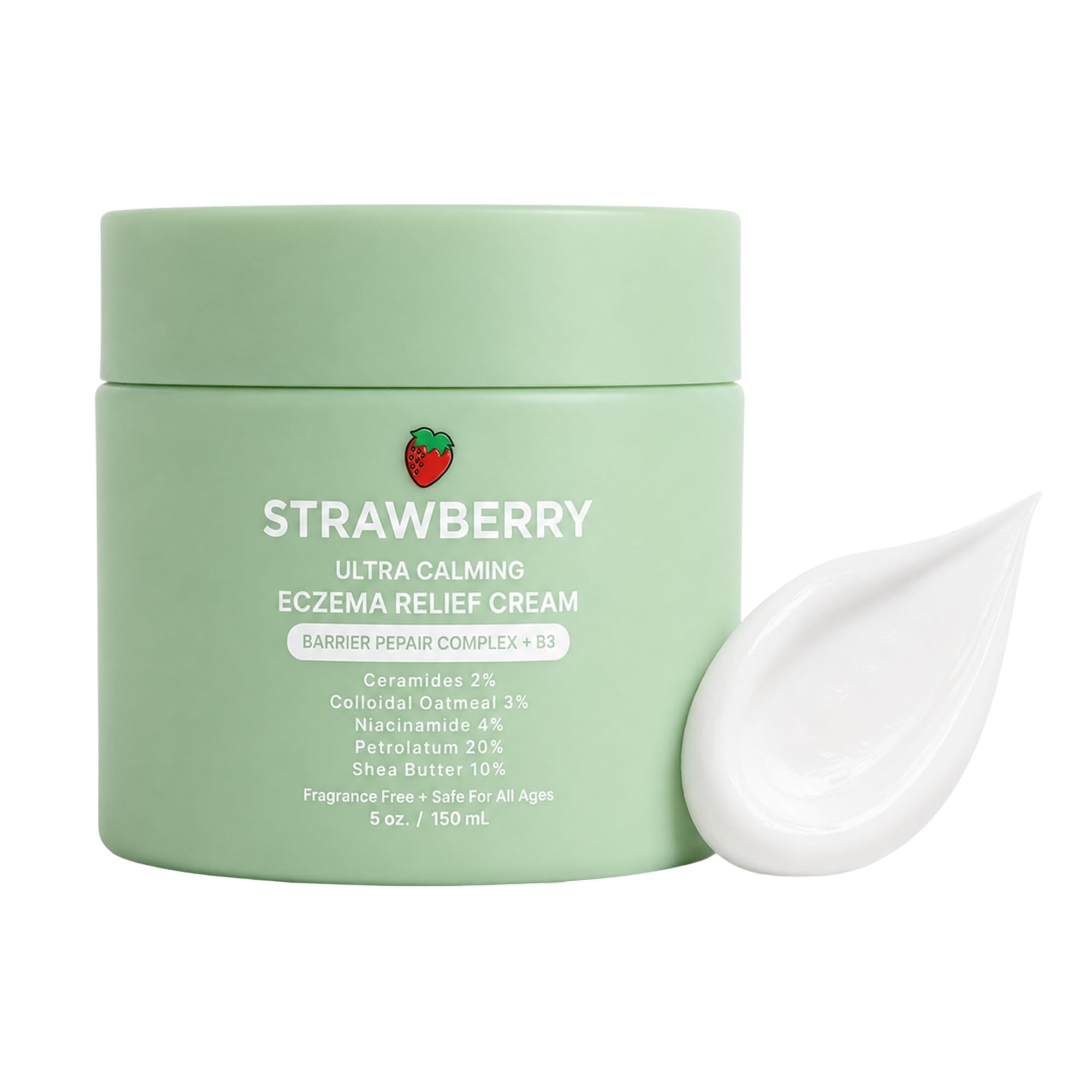 STRAWBERRY Barrier Repair Eczema Relief Cream Colloidal - STRAWBERRY Official Imagery - 2