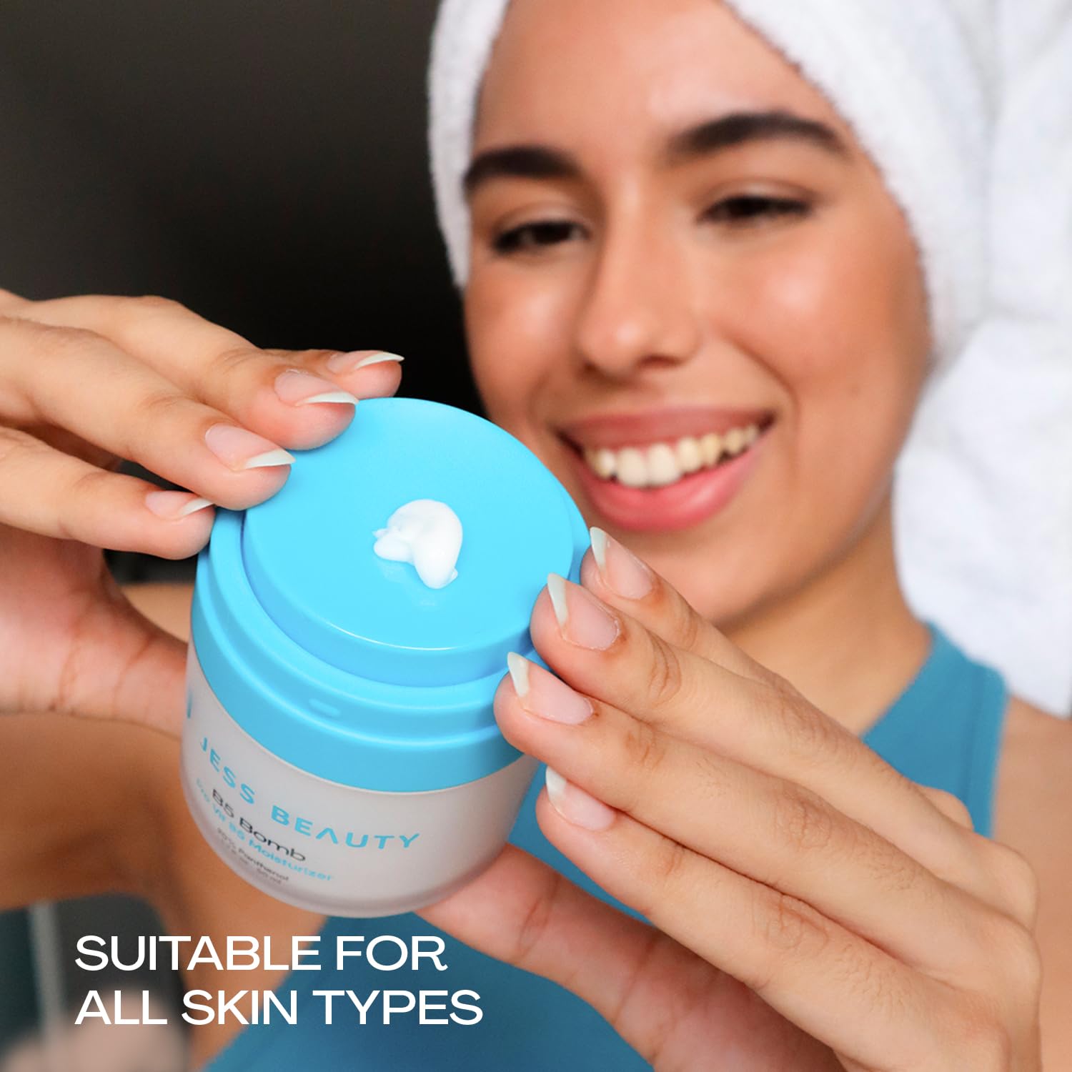 JESS BEAUTY | B5 Bomb Moisturizer | 20% Panthenol Face Cream for Deep Hydration, Strengthens Skin Barrier & Soothing Relief | Lightweight, with Hyaluronic Acid & Vitamin E | Korean Skincare 1.7 fl oz - JESS BEAUTY Official Product View 7