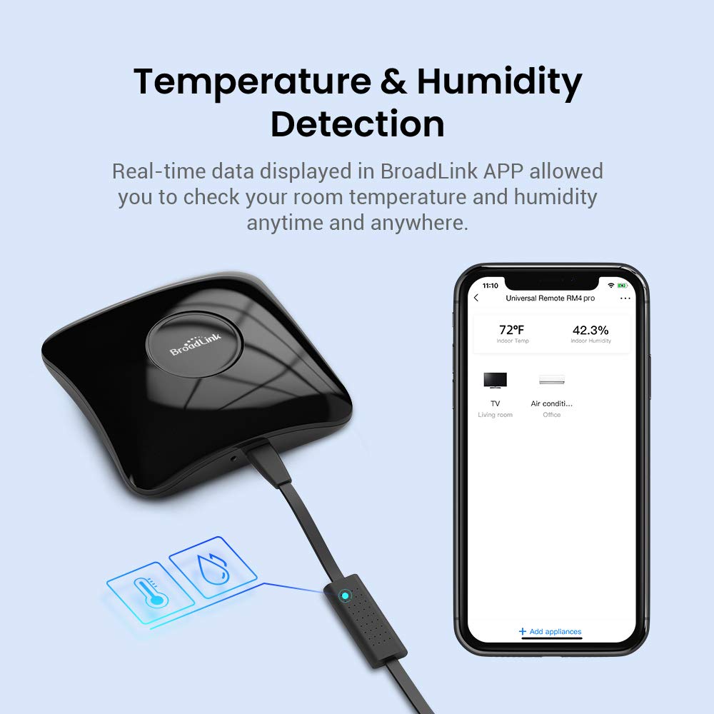 BroadLink RM4 Pro S IR RF Hub Temp Humidity Sensor Cable 2 - Broadlink Official Imagery - 4