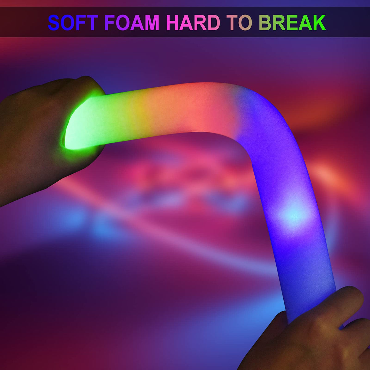 LifBetter 30 Pcs Foam Glow Sticks Bulk Led Glow Sticks with - LifBetter Official Imagery - 5
