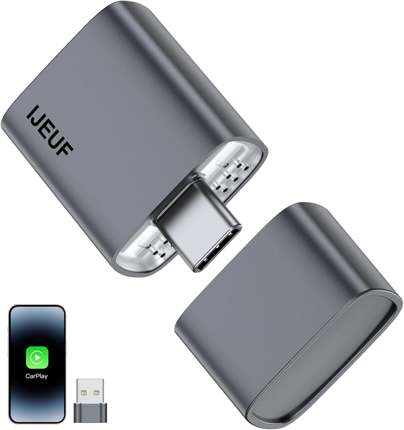 IJEUF Wireless CarPlay Adapter for Apple iPhone 2026 Upgraded,Ult by IJEUF - Angle View 9