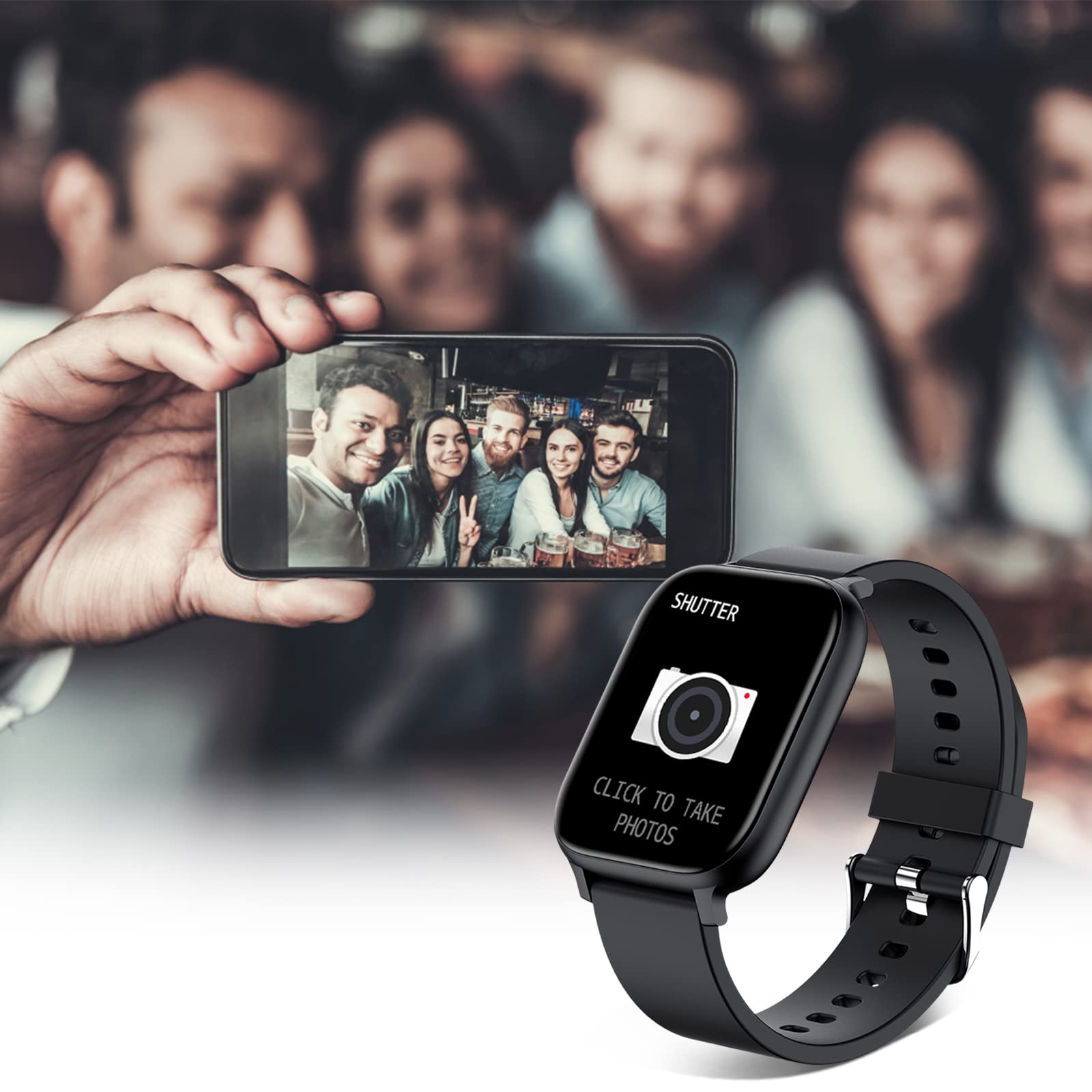 TORJALPH Smart Watch for Men Women Compatible with iPhone Samsung Andr - View 5