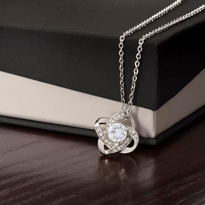 Zahlia necklace gift for mom birthday, featuring a heartfelt message pendant on a delicate chain, perfect for daughter or son.