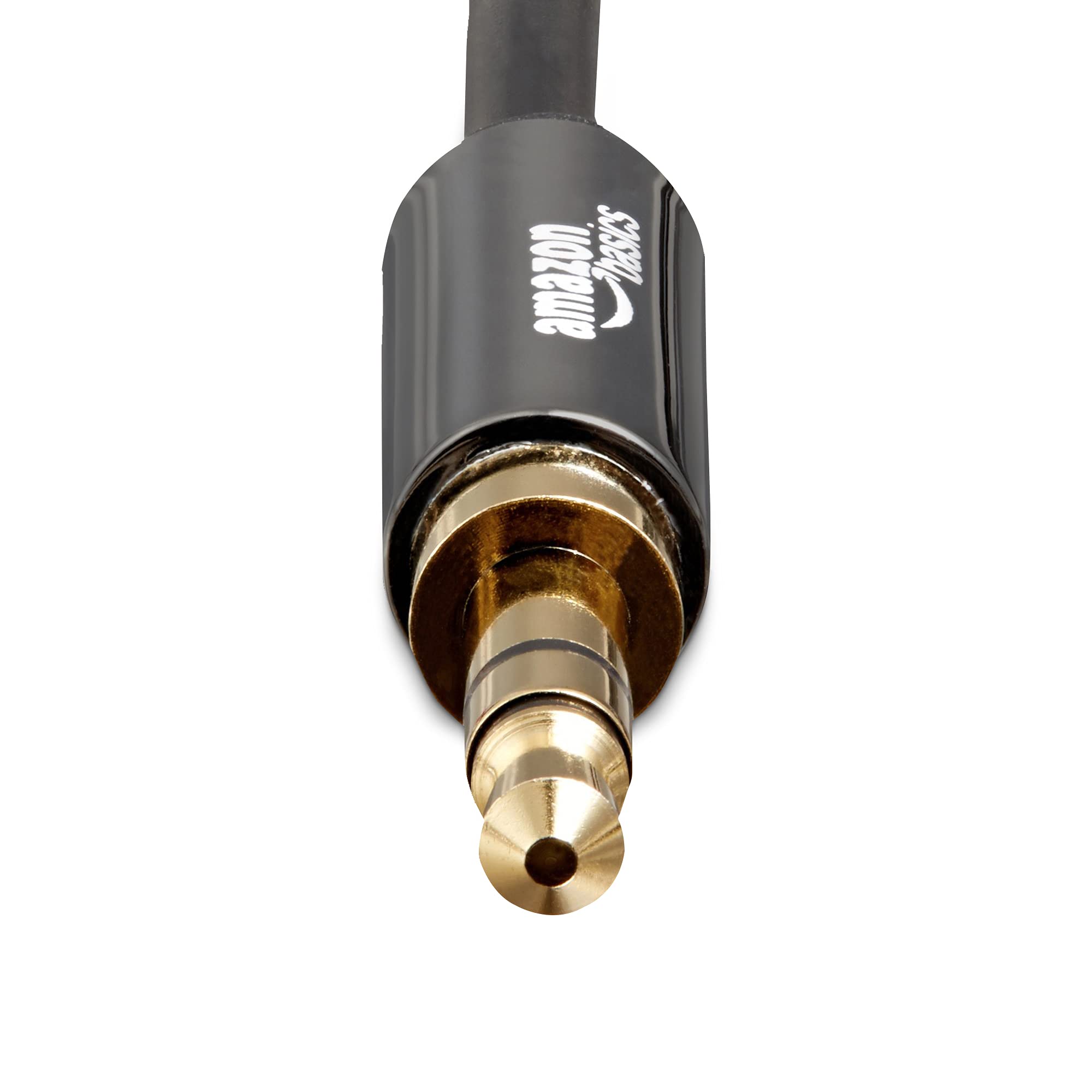 Amazon Basics 3.5mm Male-to-Male Stereo Audio Cable for Speakers, by Amazon Basics - Angle View 3