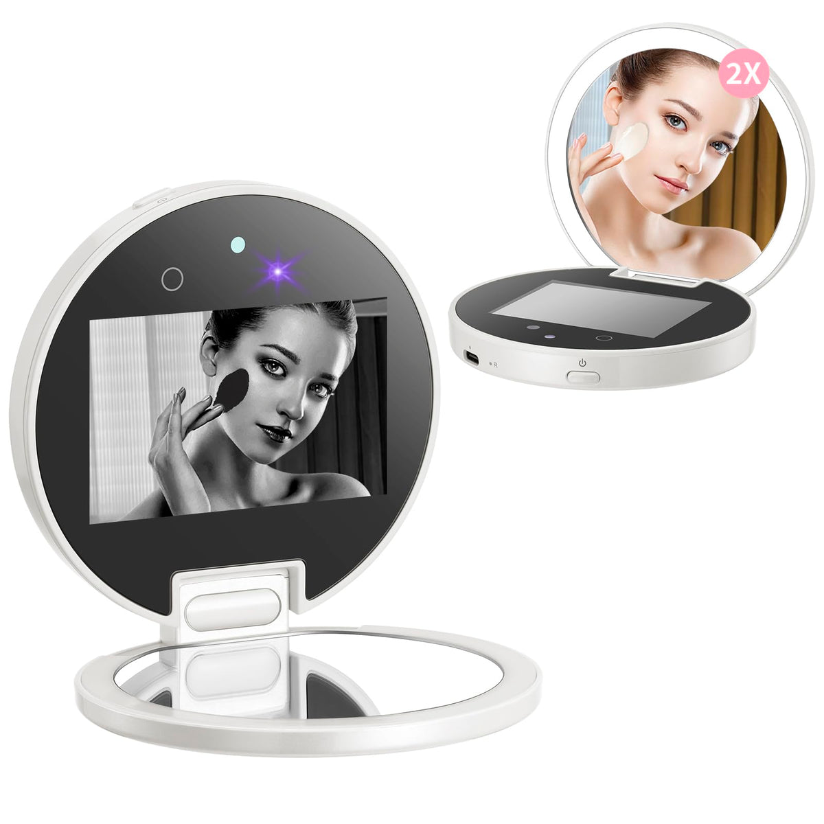 DESCHEN UV Camera Mirror for Sunscreen Test with 2X Makeup - DESCHEN Official Imagery - 1