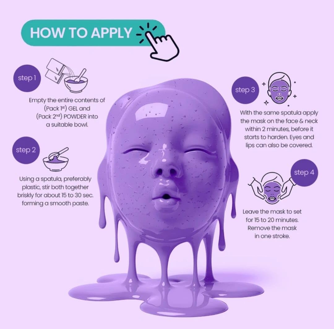 TIK TOK Viral Hyaluronic acid lavender Bio Collagen Peel Off Jelly Fac - View 4